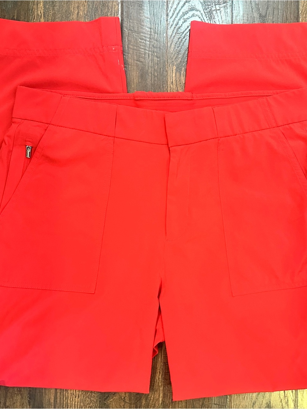 Athleta Tribeca Straight Leg Utility Pants Size 10 Matador Red